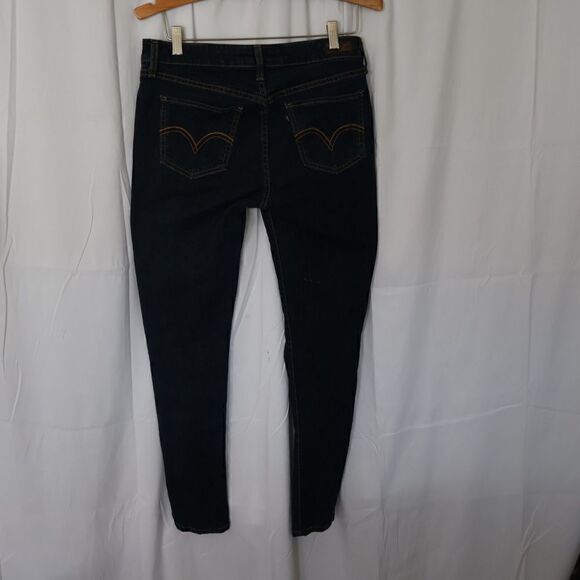 Levi's 535 Five Pocket Jean, Size 13M, Dark Wash, Short Rise, Skinny Leg - Picture 3 of 11